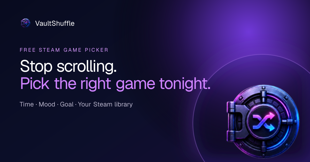 I built a free tool that picks what to play from your Steam backlog logo